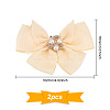 Polyester Bowknot Shoe Decorations FIND-GO0001-52A-2