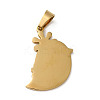 Ion Plating(IP) 304 Stainless Steel Pendants STAS-A086-02G-1