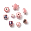 20Pcs 10 Styles Pearlized Handmade Porcelain Beads PORC-FP0001-08-3
