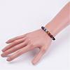 Natural Gemstone Beads Braided Bracelets BJEW-JB02949-4