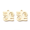Brass Pendants KK-Z010-08G-1