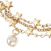 3Pcs 3 Styles 304 Stainless Steel Multi-layered Bracelets BJEW-JB12241-5