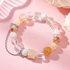 Natural Mixed Gemstone Beaded Stretch Bracelets for Women BJEW-TA00739-01-1