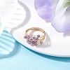 Natural Amethyst Finger Rings RJEW-TA00221-02-1