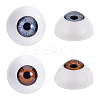 2 Pairs 2 Colors Plastic Safety Craft Eye DIY-WR0004-38-1
