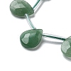 Natural Green Aventurine Beads Strands G-K382-C08-01-4