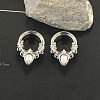 316L Surgical Stainless Steel Crystal Rhinestone Teardrop Ear Plugs Gauges WG3E4ED-06-1