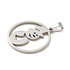Christmas Theme 304 Stainless Steel Pendants STAS-Q005-01P-01-2