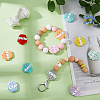 20Pcs 10 Colors Cup Cake Food Grade Eco-Friendly Silicone Beads SIL-DC0001-71-5