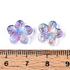 Baking Paint Transparent Glass Beads DGLA-N014-08B-03-3