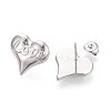 304 Stainless Steel Stud Earrings EJEW-T047-07P-2