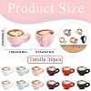 30Pcs 6 Colors Mini Coffee Cup Resin Display Decorations DJEW-YW0010-12-2