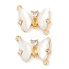 Brass Micro Pave Cubic Zirconia Pendants KK-U043-31G-01-1