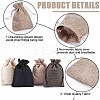 4 Colors Polyester Imitation Burlap Packing Pouches Drawstring Bags ABAG-BBC0001-04B-6