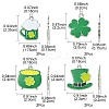 8Pcs 4 Style Saint Patrick's Day Theme Alloy Enamel Pendants ENAM-FS0001-72-4