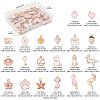 40Pcs 20 Styles Alloy Enamel Pendants ENAM-FS0003-33-4