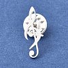 Musical Note Lapel Pin Backs JEWB-K035-02B-S-1