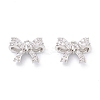 Rack Plating Brass Micro Pave Cubic Zirconia Charms ZIRC-C026-02P-1