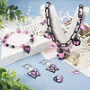 20Pcs 10 Style Spray Painted Alloy Pendants FIND-TA0002-89-8