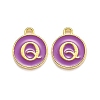 Golden Plated Alloy Enamel Charms ENAM-Q437-12Q-1