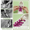 6 Pairs Zinc Alloy Rhinestone Snap Lock Clasps FIND-FG0005-21KCG-5