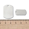 Non-Tarnish 201 Stainless Steel Stamping Blank Tag Pendants STAS-C097-43P-3