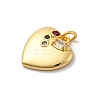 Brass Micro Pave Cubic Zirconia Pendants KK-U033-16P-2