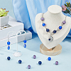 15Pcs 3 Colors Handmade Lampwork Beads LAMP-SC0001-80-4