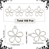 100Pcs Tibetan Style Alloy Pendants FIND-SC0009-48S-2