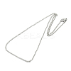 Non-Tarnish Unisex 304 Stainless Steel Cable Chain Necklace with Lobster Claw Clasps STAS-O037-83P-04-2