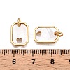 Brass & Shell Charms KK-N254-212G-3