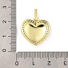 Rack Plating Brass Micro Pave Cubic Zirconia Pendant X-KK-H456-03G-3