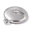 Brass Micro Pave Cubic Zirconia Charms ZIRC-I054-13P-03-2
