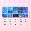 150G 15 Styles Baking Paint Glass Seed Beads SEED-FS0001-31A-9