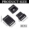 30Pcs Release Plastic Buckles DIY-BC0013-83-2