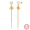 Natural Baroque Pearl Stud Earrings EJEW-Z041-06G-1