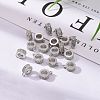 Rack Plating Brass Micro Pave Cubic Zirconia Tube Bails X-ZIRC-I012-05P-RS-6