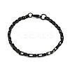 201 Stainless Steel Link Chain Bracelets for Men Women BJEW-B143-03EB-4