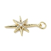 Brass Micro Pave Cubic Zirconia Pendants KK-L248-07G-03-2