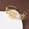 304 Stainless Steel Cuff Bangles for Women BJEW-C141-01G-3
