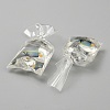Transparent Resin Big Pendants RESI-TAC0024-01G-2