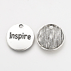 Tibetan Style Alloy Pendants TIBEP-Q078-22AS-RS-2
