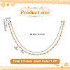 2Pcs 2 Colors Alloy Trouser Chain HJEW-PH02273-2