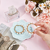 Mandala Flower Shape Porcelain Jewelry Plate DJEW-WH0043-41B-3