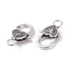 Tibetan Style Alloy Lobster Claw Clasps FIND-XCP0001-28-3