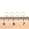 Brass Closed Jump Rings KK-D257-01G-09-3