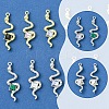 12Pcs 2 Colors Rack Plating Alloy Rhinestone Pendants FIND-FS0003-70-3
