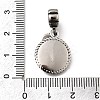 304 Stainless Steel Flat Round Loving Aunt European Dangle Charms STAS-L284-04AS-3