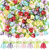 120Pcs Acrylic Beads with Plastic Imitation Pearl Beads Pendants FIND-SC0019-78-1