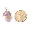 Natural Amethyst Pendants PALLOY-JF01134-05-4